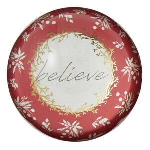 Glass Dome Paperweight - Believe